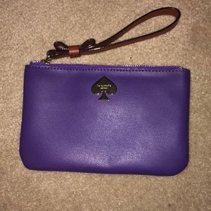 Kate Spade purple wristlet